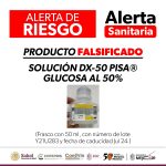 Alerta SSM sobre producto falsificado: solución DX-50 PISA® Glucosa