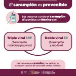 Vacunas contra el sarampión disponibles y gratuitas en Michoacán: SSM