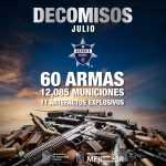 En julio, SSP aseguró 60 armas de fuego y 11 explosivos en operativos en Michoacán