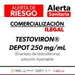 Cofepris alerta comercialización ilegal de Testoviron®️ Depot 250 mg/mL