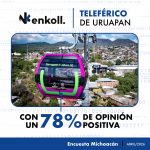 Teleférico de Uruapan con 78% de aprobación ciudadana: Enkoll